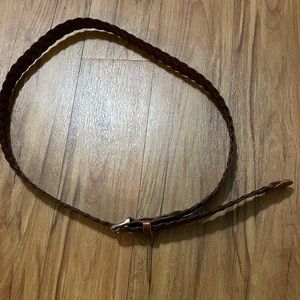 Tan weaved belt